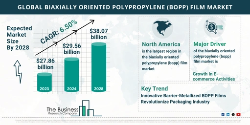 Global Biaxially Oriented Polypropylene BOPP Film Market Report Infographic