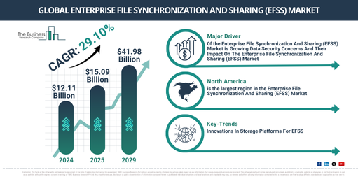 Global Enterprise File Synchronization And Sharing (EFSS) Market Report Infographic