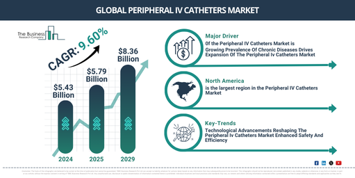 Global Peripheral IV Catheters Market Report Infographic