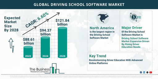 Global Driving School Software Market Report Infographic