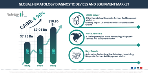 Global Hematology Diagnostic Devices And Equipment Market Report Infographic