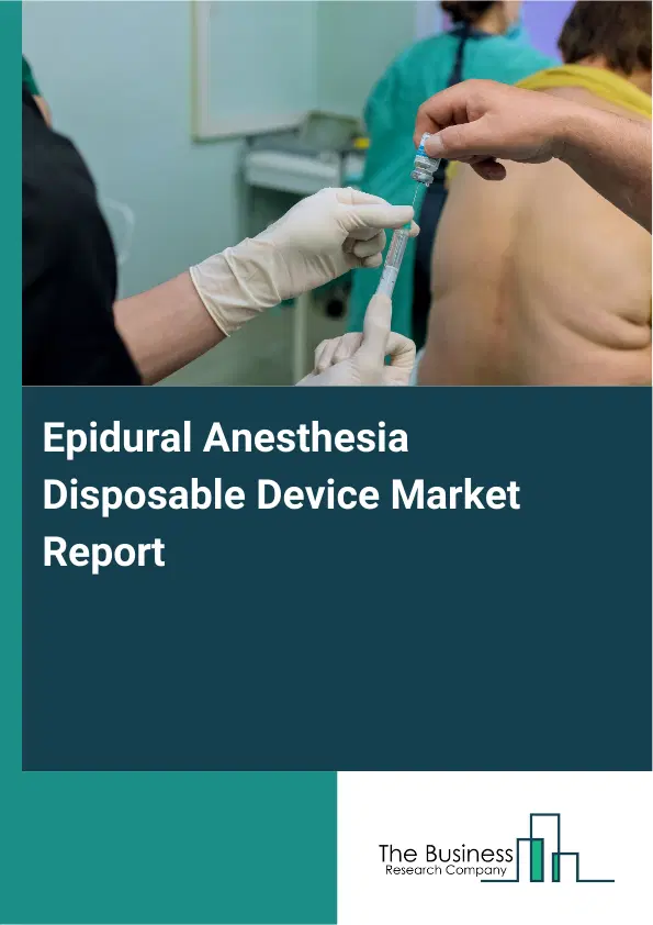 Epidural Anesthesia Disposable Device Market Report 2026 Epidural Anesthesia Disposable Device Market Report 2026
