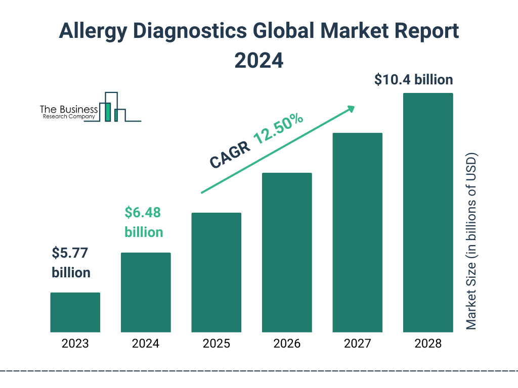 Global Allergy Diagnostics  Market Size 2023 to 2028: Graph