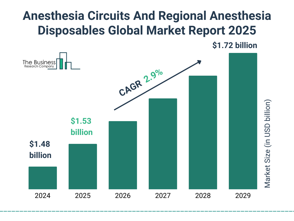 Anesthesia Circuits And Regional Anesthesia Disposables Market Size and growth rate 2025 to 2029: Graph