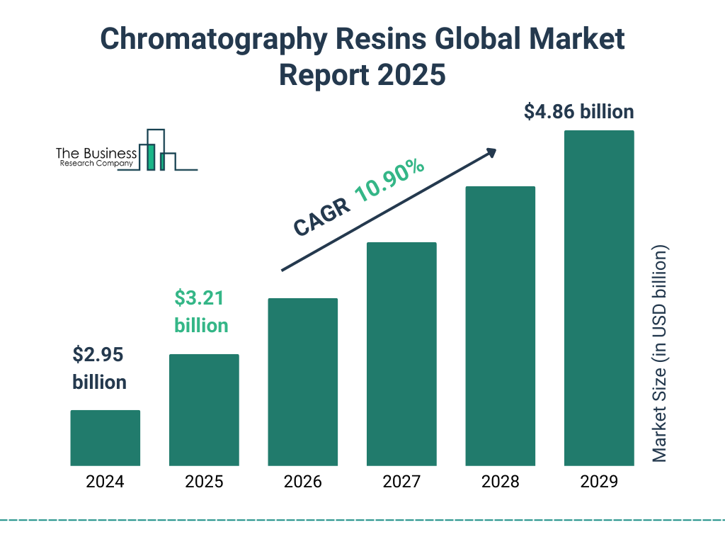 Chromatography Resins Market Size and growth rate 2025 to 2029: Graph