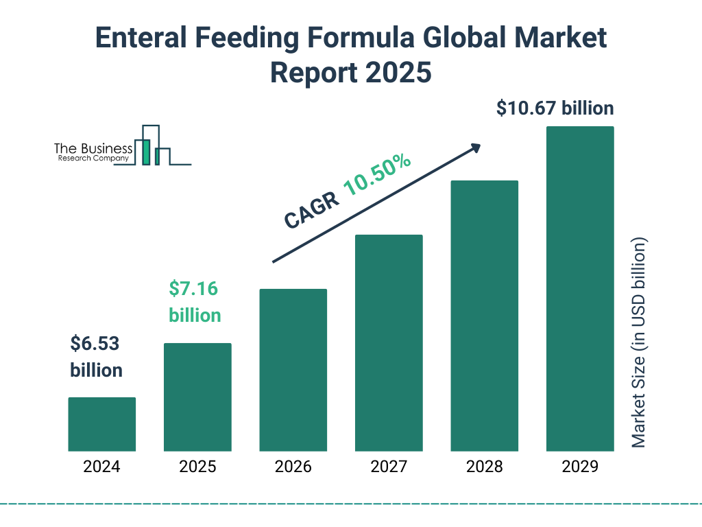 Enteral Feeding Formula Market Size and growth rate 2025 to 2029: Graph