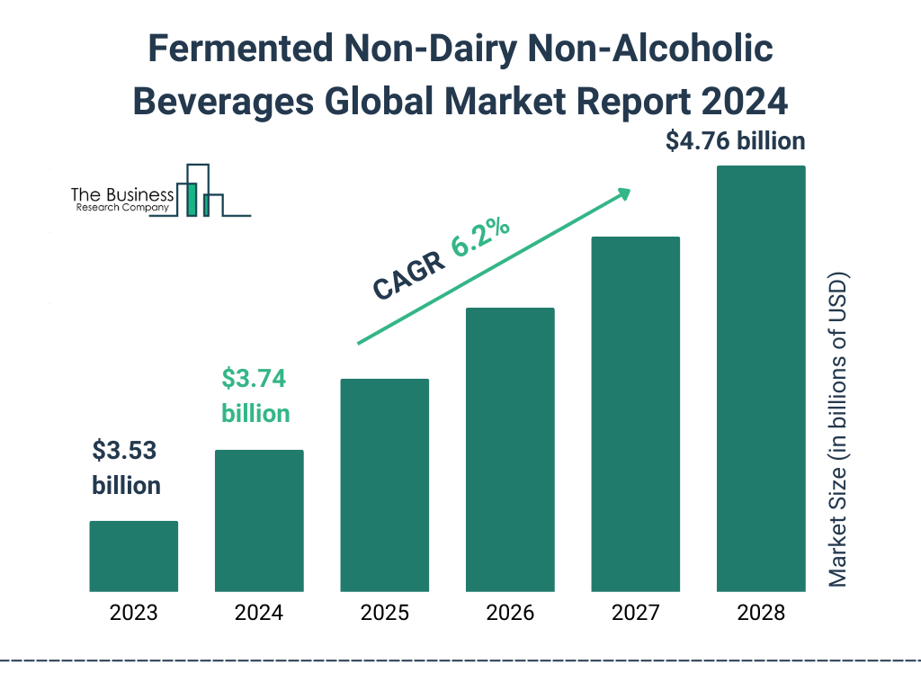 Global Fermented Non Dairy Non Alcoholic Beverages Market Size 2023 to 2028: Graph