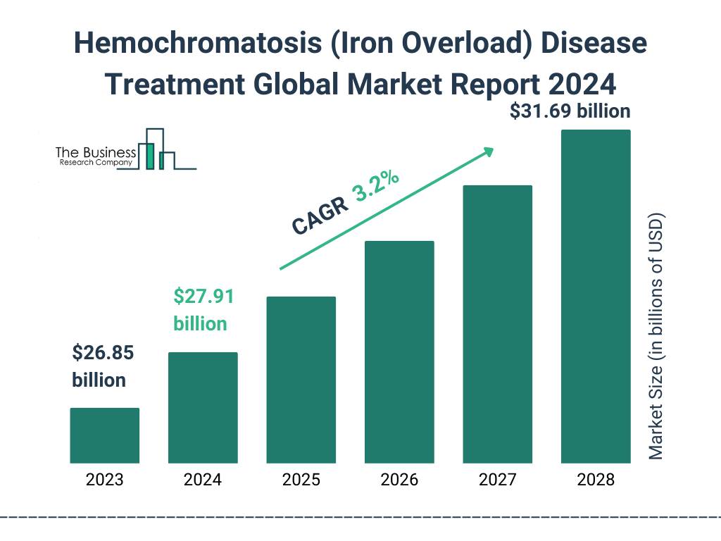 Global Hemochromatosis Iron Overload Disease Treatment Market Size 2023 to 2028: Graph