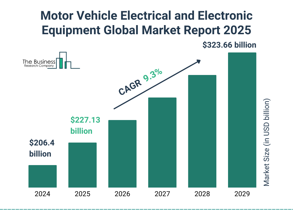 Motor Vehicle Electrical and Electronic Equipment Market Size and growth rate 2025 to 2029: Graph