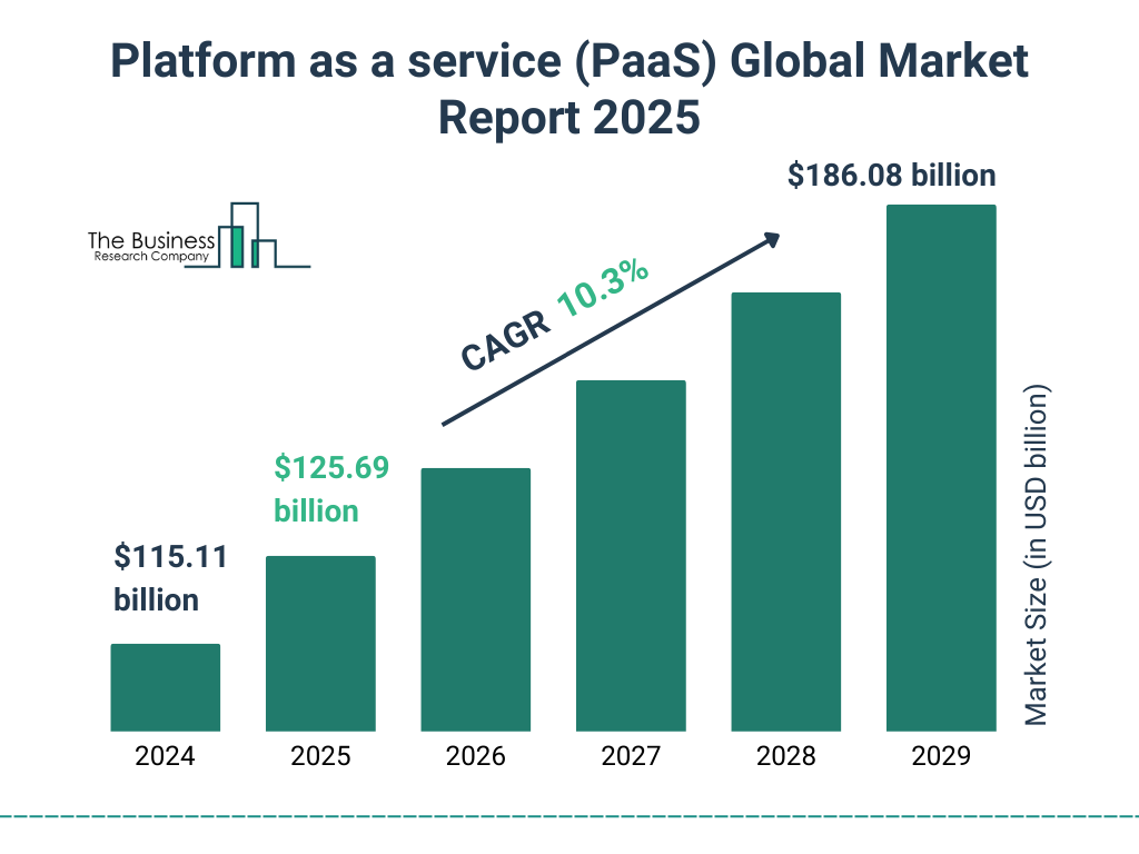 Platform as a service (PaaS) Market Size and growth rate 2025 to 2029: Graph