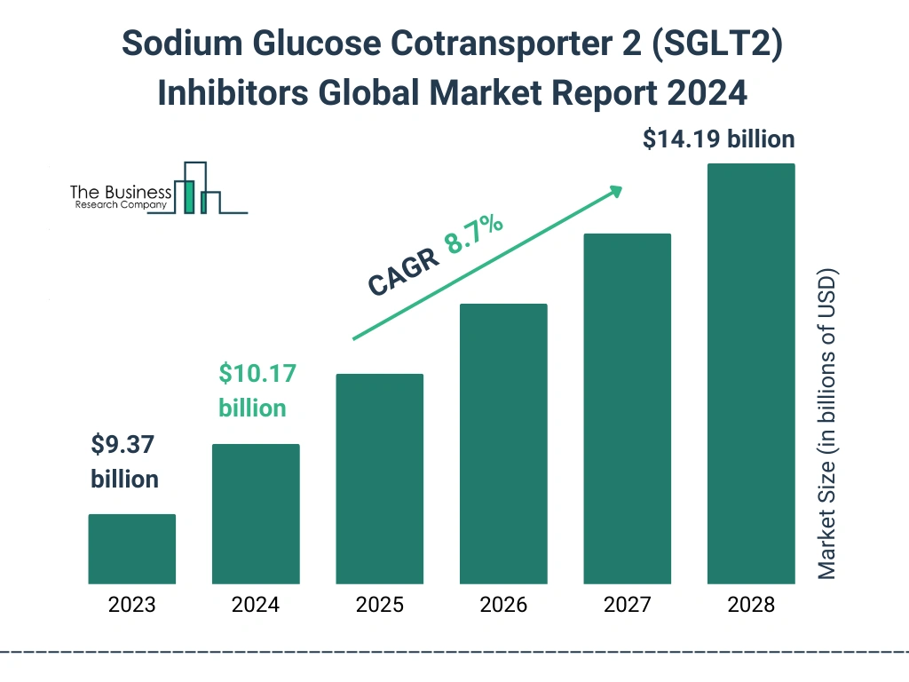 Global Sodium Glucose Cotransporter 2 (SGLT2) Inhibitors Market Size 2023 to 2028: Graph