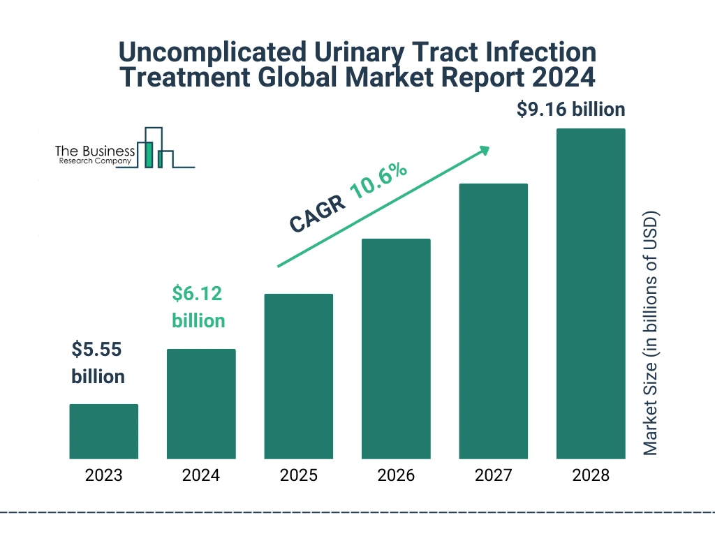 Global Uncomplicated Urinary Tract Infection Treatment Market Size 2023 to 2028: Graph