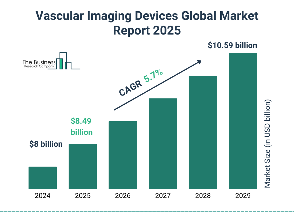 Vascular Imaging Devices Market Size and growth rate 2025 to 2029: Graph