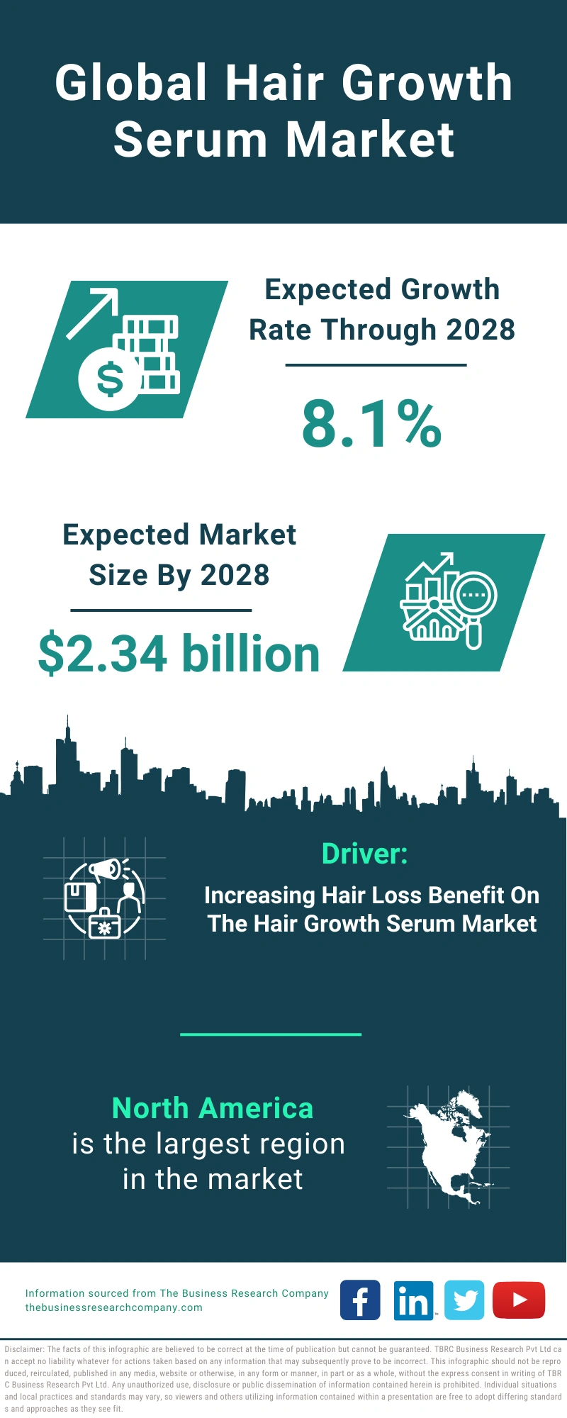 Global Hair Growth Serum Market Infographic