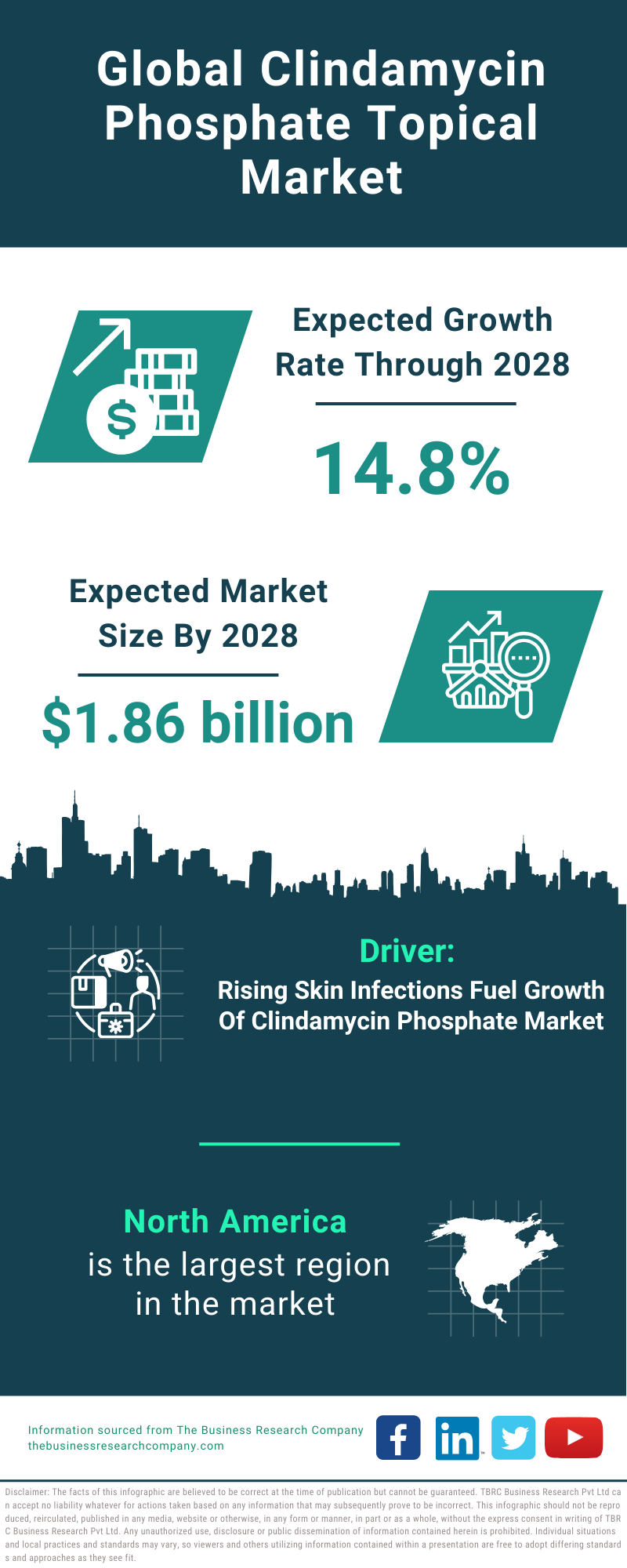 Global Clindamycin Phosphate Topical Market Infographic