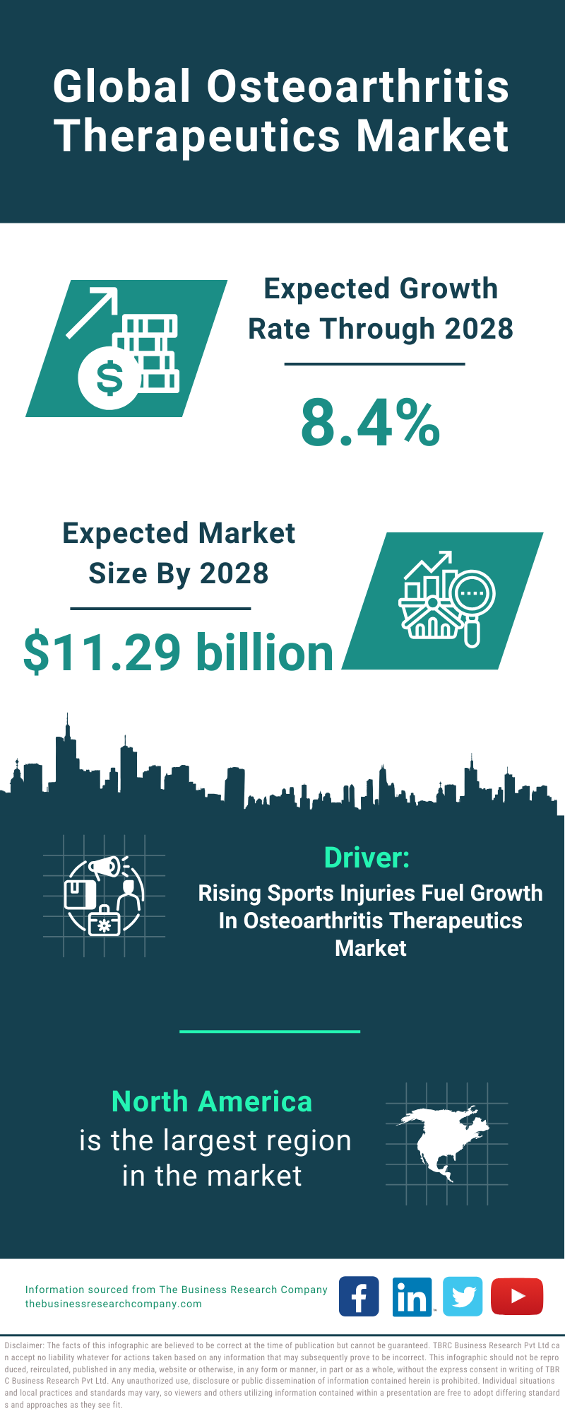 Global Osteoarthritis Therapeutics Market Infographic