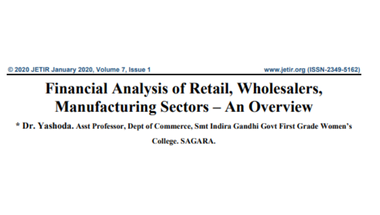 Journal of Emerging Technologies cites The Business Research Company for insights on India's retail and wholesale sectors.