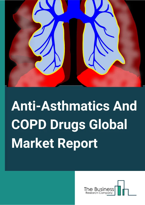 Anti-Asthmatics And COPD Drugs Global Market Report 2024 – By Drug Class (Bronchodilators, Anti-Inflammatory Drugs, Monoclonal Antibodies, Combination Drugs), By Distribution Channel (Hospital Pharmacies, General Pharmacies, Online Retailers), By End User (Asthma Patients, COPD Patients), By Therapy (Preventive, Curative), By Route Of Administration (Oral, Inhaled, Intravenous, Subcutaneous), By Age Group (Below 5, 5-14, 15-60, Above 60) – Market Size, Trends, And Global Forecast 2024-2033