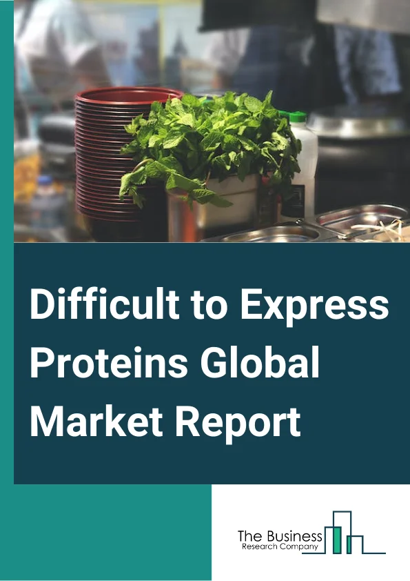 Difficult-to-Express Proteins Global Market Report 2024 – By Protein (Proteases, Kinases, Membrane Proteins, Other Proteins), By Expression Of Difficult Proteins (Disulfide-bonded Protein Expression, Membrane Protein Expression, Toxic Protein Expression, Target Protein Insolubility), By Technology (Cell-free Protein Synthesis, Prokaryotic Expression Systems, Small Ubiquitin-like Modifier (SUMO) Fusion System, Gene Fusion Systems, Other Technologies), By Application (Drug Discovery, Protein Purification, Protein Therapeutics, Disease Diagnostics And Monitoring, Other Applications) – Market Size, Trends, And Global Forecast 2024-2033