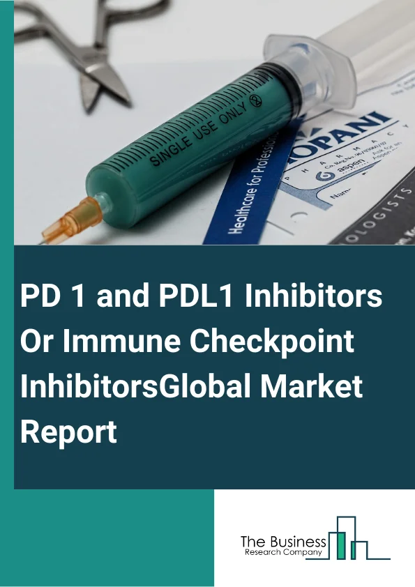 PD-1 and PDL1 Inhibitors Or Immune Checkpoint Inhibitors Global Market Report 2023 – By Product (Nivolumab, Pembrolizumab, Atezolizumab, Avelumab, Durvalumab), By Application (Lung Cancer, Bladder Cancer, Melanoma, Hodgkin Lymphoma, Colorectal Cancer, Other Applications), By Distribution Channel (Hospital pharmacies, Retail pharmacies, Online pharmacies), By End-Users  (Hospitals, Specialty Clinics, Academic and Research Institutions) – Market Size, Trends, And Global Forecast 2023-2032