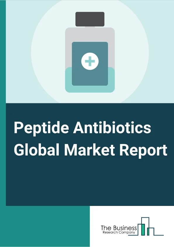 Peptide Antibiotics Global Market Report 2024 – By Type (Ribosomal Synthesized Peptide Antibiotics, Non-ribosomal Synthesized Peptide Antibiotics), By Drugs (Daptomycin, Dalbavancin, Telavancin, Other Drugs), By Disease Outlook (Skin Infection, HABP/VABP, Blood Stream Infection, Other Diseases), By Distribution Channel (Hospitals, Homecare, Specialty Clinics, Other Distribution Channels) – Market Size, Trends, And Global Forecast 2024-2033